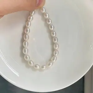 Ba03  6-7mm   freshwater seedless pearl bracelet