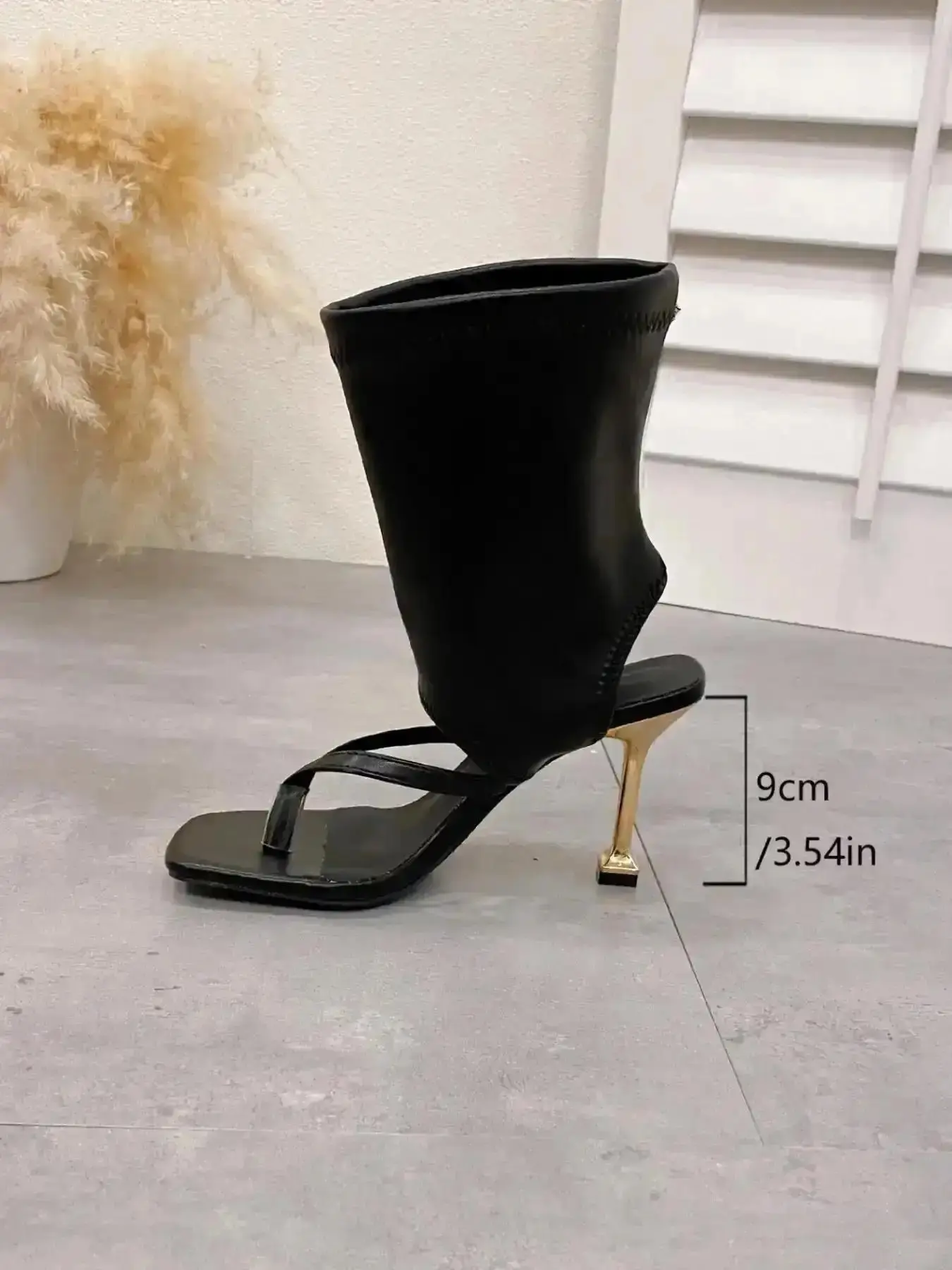 Women's Square Heel Sndls Sleek New Elastic Bootie Boots Metal Thin Heels Slds Stylish Summer Footwear weekend vacation ready open resort style Light sunny relaxed shoe Chic Snkrs Daily Essential active versatile