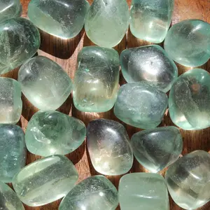 Green Fluorite Crystal Tumbled Stones, Namibia