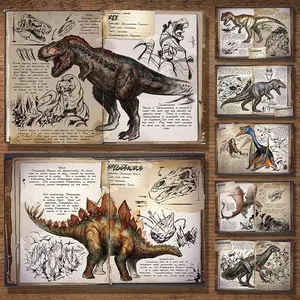 Modular Ark Survival Evolved Dragon Poster, Vintage Gaming Wall Print, Unframed Home Decor