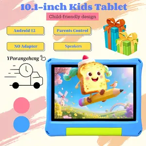 10.1 Inch Android Education Tablet for Kids, HD Screen, Parental Control, Sim Card Support, Shockproof Case, Perfect Gift for Boys & Girls,Halloween, Christmas, birthday
