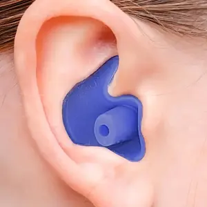 5 Pairs of Silicone Earplugs, Suitable for Swimming, Bathing and Water Sports, Reusable and Comfortable, 1 Pair in Each Color