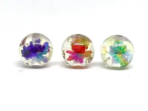 16mm Water Lily Acrylic Beads - Flower Bead Shop DIY Craft Supplies