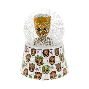 Marvel Studios Guardians Of The Galaxy Groot 3-Inch Mini Light-Up Snow Globe