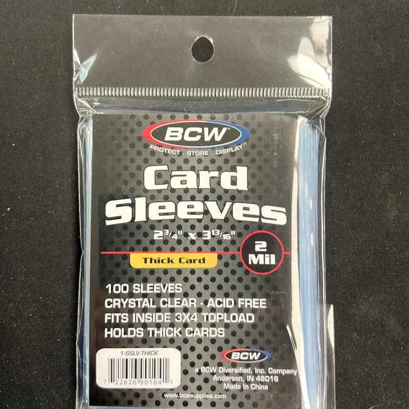 BCW Thick Card Sleeves (100ct) 2 mil thickness
