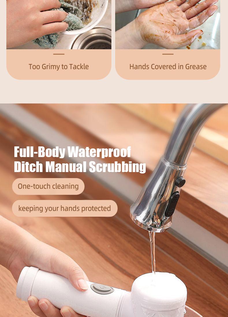 Electric Spin Scrubber,2 Speeds Electric Scrubber for Cleaning with 5 Replaceable Heads for Kitchen, Bathroonn, Bathtub, Tile, and Floor,Power Cleaning Brush Rechargeable Cordless