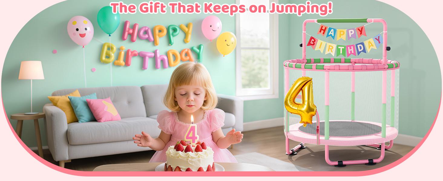 Yohood 55" Trampoline for Kids with Enclosure, 6-in-1 Toddler Trampoline Indoor Outdoor, Upgrade Full Anti-Rust Tube with Adjustable Gymnastics Bars for Boys Girls Yohood 55" Trampoline for Kids with Enclosure, 6-in-1 Toddler Trampoline Indoor Outdoor, Upgrade Full Anti-Rust Tube with Adjustable Gymnastics Bars for Boys Girls