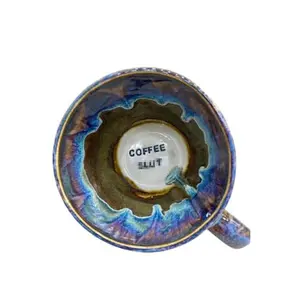 Jumbo Lightning Sweary Mug,Handmade Funny Ceramic Mug,Unique Mug With a Surprise Words,Mug Gag Gift For Parties And Special Occasions (VERY DEMURE VERY CUNTY)