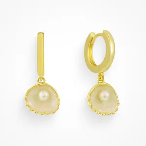 EVRY JEWELS Gold or Silver Plated Women's Hypoallergenic Meribella Earrings