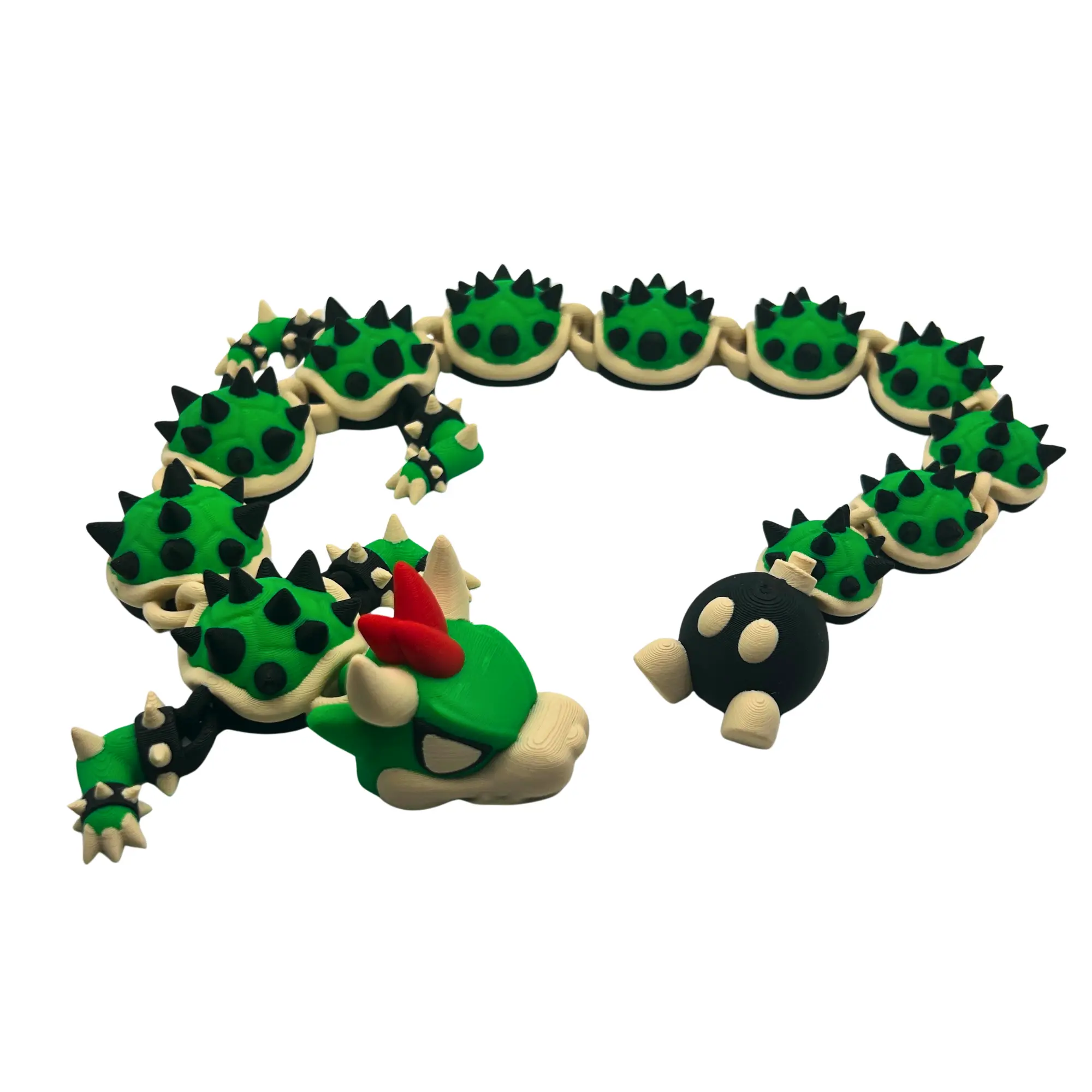 Snapper Dragon- 3D Printed Articulated Turtle, Fidget Toy, Video Game Inspired
