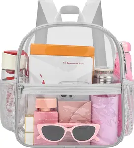Clear Backpack for Stadium Events Stadium Backpack Waterproof 12x6x12 Clear Bag for Adult Concert Sport Work
