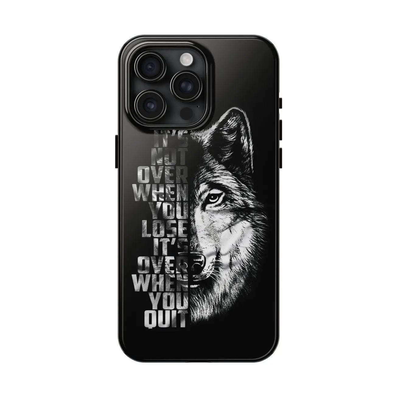 Wolf Pattern Phone Case, Shockproof Phone Protective Cover, Phone Accessory Compatible with iPhone 17 16 15 14 13 12 11 Pro Max B