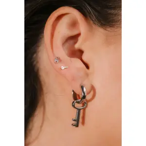 House Key Flat Back Stud