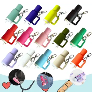 28pcs Mini Tumbler Cup Keychain Chapstick Holder, Water Bottle Keychain, Lipstick Holder, Pill And Coin Storage Box, Perfect DIY Gift Back to School Supplies
