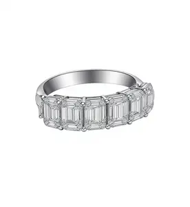 Emerald Cut 3.04ct Engagement Ring | Lab-Grown Diamond | PT950 Ring