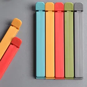 Super Factory Plastic Sealing Clips – Snack Preservation Clips for Tea, Milk Powder, Household Food Bags; Portable Food Clips, 5-Pack Kitchen Utensils