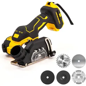 MELLOW MORNINGS Cordless Cut Off Tool compatible with 20V MAX Battery, Brushless and Compact, Tile Cutter 10,000RPM, 5 Saw 3" Blades for, Wood, Tile and (Bare Tool Only)