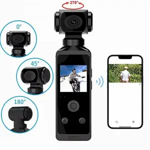 HD Pocket Action Camera, 1 Count 270° Rotatable WiFi Sports Camera with Waterproof Case, Action Camera for Helmet Travel Bicycle Driver Recorder