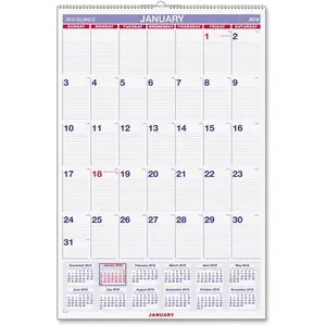 212 MAIN At A Glance AAGPM428 20x30 in. Recycled Monthly Wall Calendar, Productivity Planner, Office Organizer Tool
