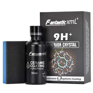 9H Graphene Ceramic Coating for Cars 50ml Car PlasticPolishWaxing,CrystalSerum-Solutionfor ShowroomShine&Scratch Repair