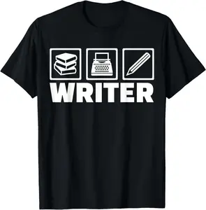 100% cotton Unisex Writer symbols T-Shirt