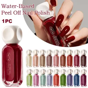 10ml Quick Dry Water-Based Peel Off Nail Polish, 41 Colors Spring Summer Peelable, Quick Dry Colorful Chrome Nail Art Varnish, DIY Nail Manicure No Need UV Lamp