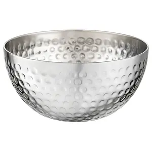 Elegant Gold Hammered Stainless Steel Bowl - 5.75"