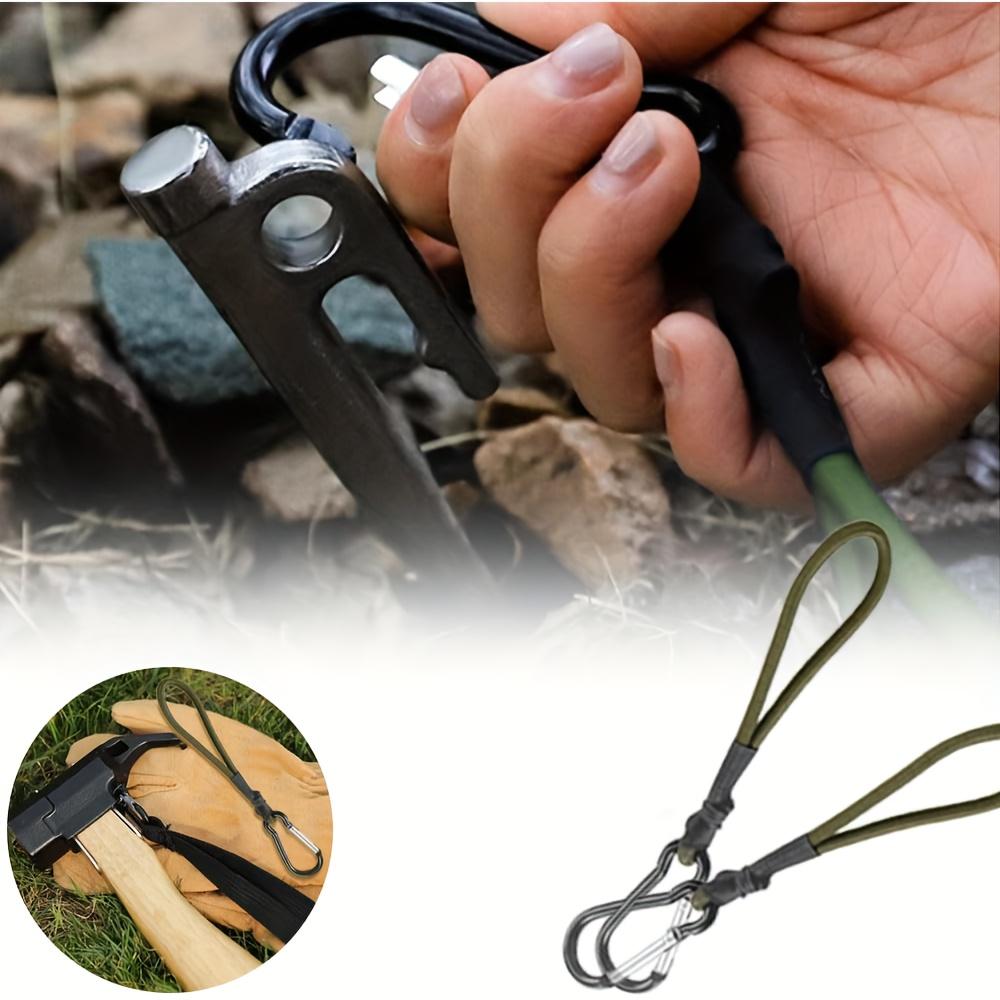 6-Pack Heavy Duty Bungee Cords with Hook Ends, Carabiner Clips, Elastic Rope - Camping Tent, Truck Storage Secure Hold Tie Down Outdoor Gear Straps