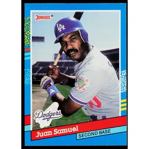 Juan Samuel 1991 Donruss #62 Los Angeles Dodgers