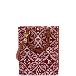 Pre-owned Louis Vuitton material Messenger Bags Petit Sac Plat Bag Limited Edition Since 1854 Monogram Jacquard by Rebag