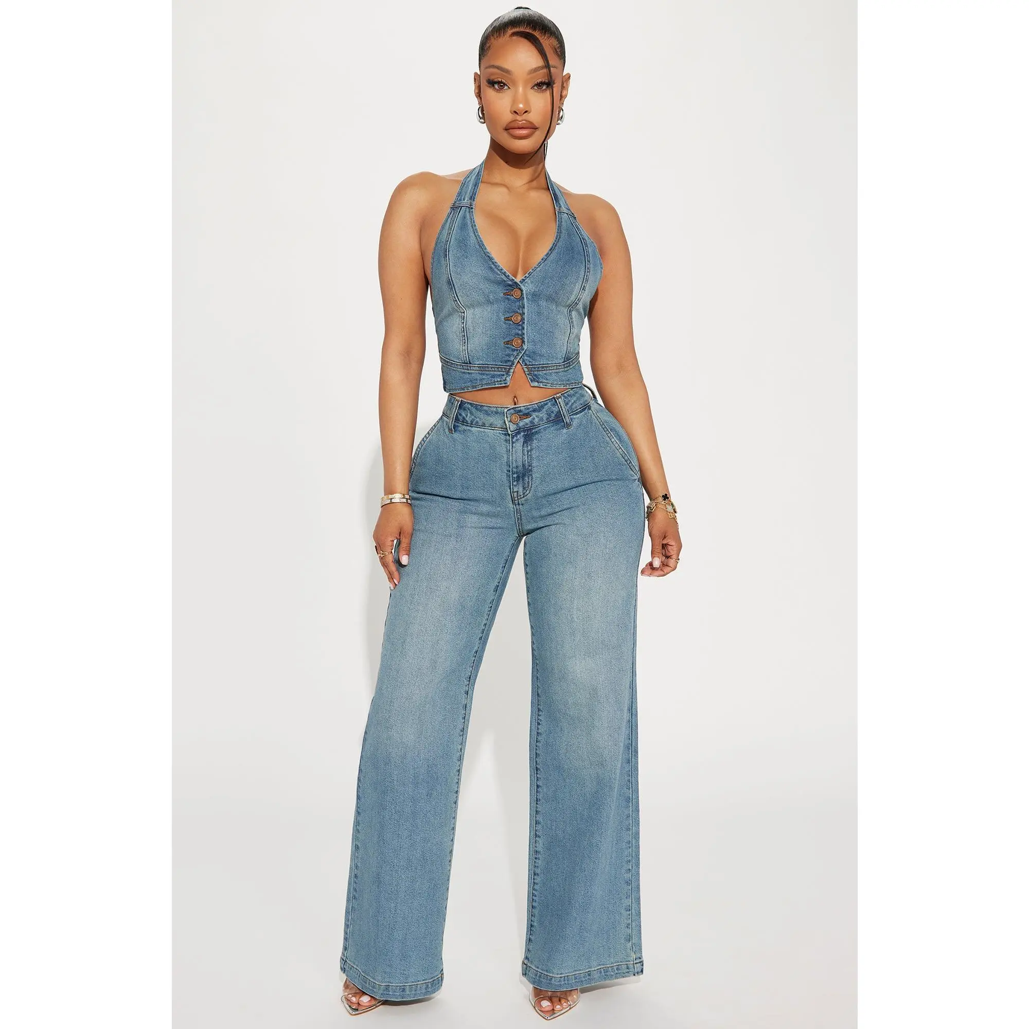 Zara denim corset outfit - TikTok Shop