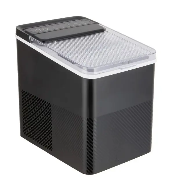 Mainstays Portable Countertop Ice Maker, 26 lbs Per Day, Compact Ice Machine with Quick Ice Cycles, No Plumbing Required, Black