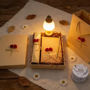 Elegant Vintage Romantic Letter Paper Set – Rose Handwritten Stationery Gift Box, Ideal Gift for Men & All Occasions (Graduation, Valentine’s Day)