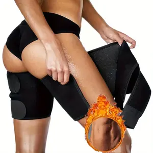 2 Thigh Shapers That Instantly Enhance Your Legs with Black Shaping Bands, Sports Thigh Sleeves - Adjustable Thigh Trimmers for Women!