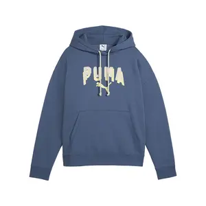 PUMA Womens Essentials Double Up Hoodie Casual Outerwear Casual - Blue