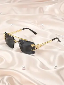 Women's New Frameless Leopard Head Decorative Glasses, Vintage Fashion Eyewear, Perfect Gift for Halloween Christmas Easter Valentine's Day, Rimless Shades