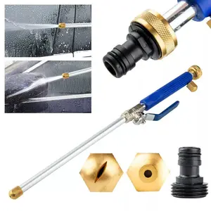 Hydro Jet High Pressure Power Washer Water Spray Gun Nozzle For Garden Car Hose Hydro Jet High Pressure Power Washer Water Spray Gun Nozzle For Garden Car Hose