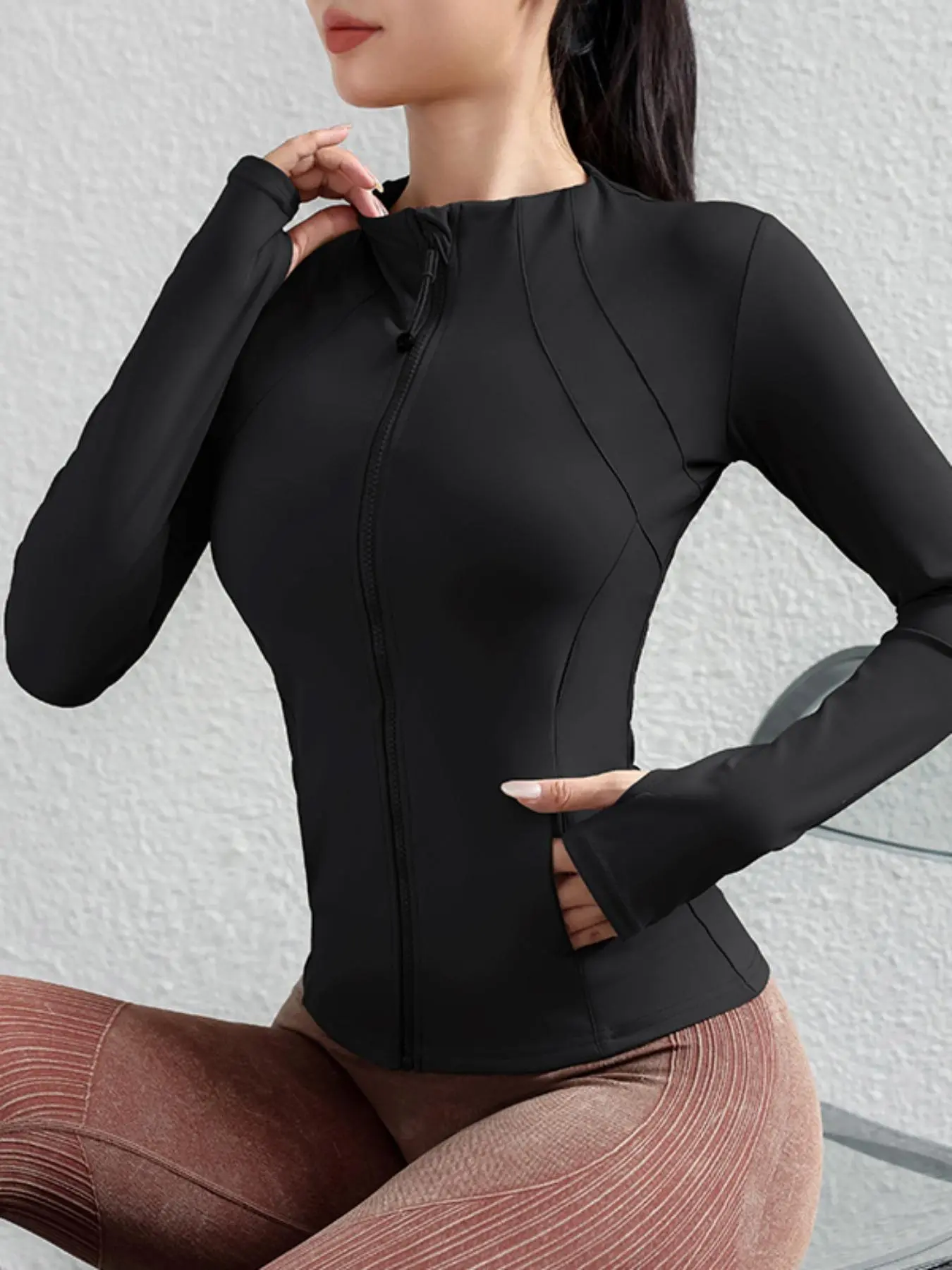 Women's Zipper Jacket Coat, Slim-Fitting Casual Outerwear for Women, All-Season Wearable Design, Perfect for Daily Use & Outdoor Activities