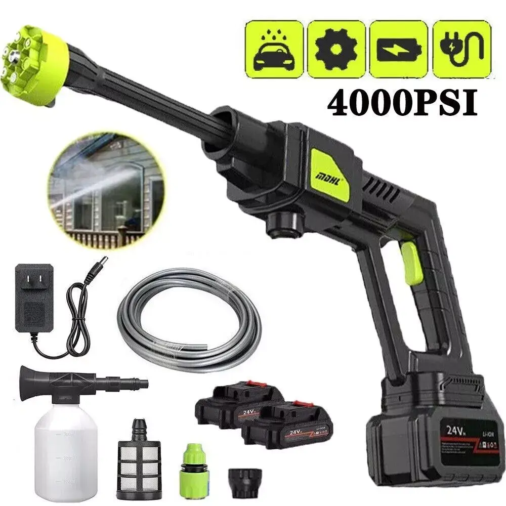 Portable Cordless Pressure Washer, Heavy-Duty Handle Power Sprayer, Pressure Cleaning Tools for Car Washing #fathersdaygifts, Portable Pressure Washer