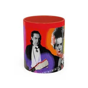 The Monsters Coffee Mug - 11oz, Perfect for Your Morning Brew Dracula  Frankenstein  Bride of Frankenstein  Wolfman