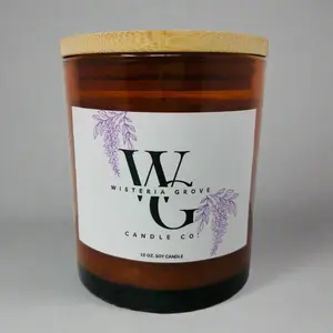Wisteria Grove Candle 10oz in Brown