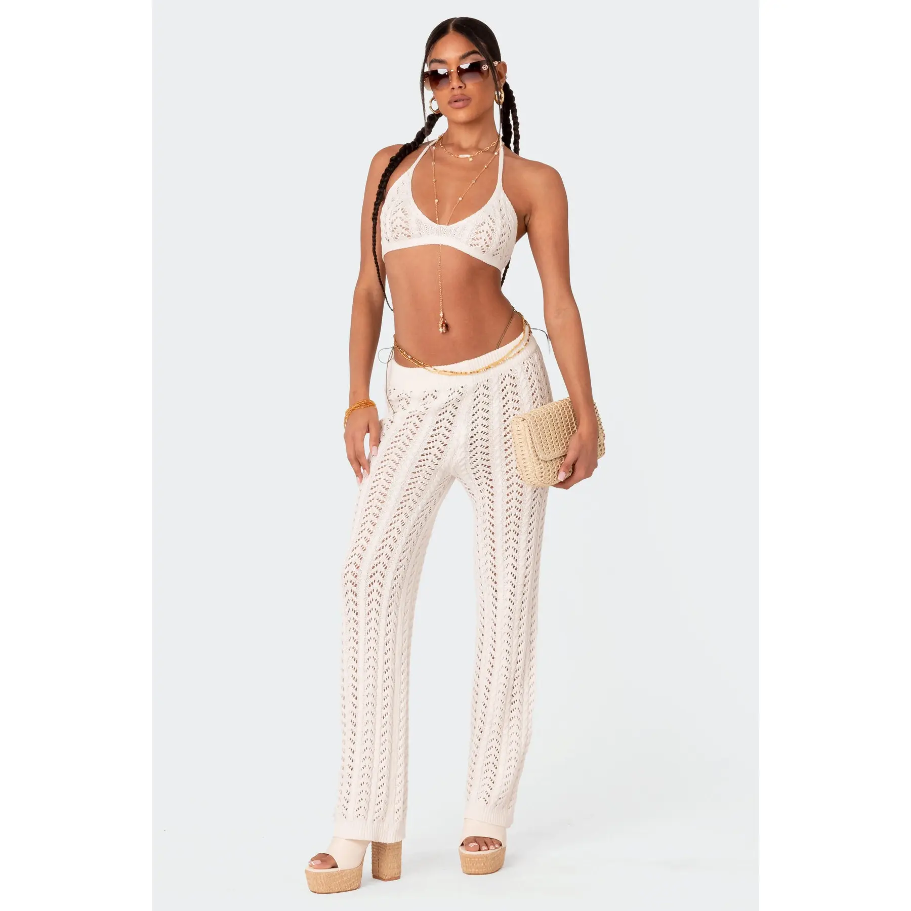 Hazel Crochet Pants