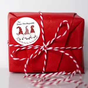 Personalized Stickers To & From Holiday Christmas Gift Labels