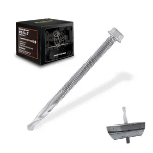 132 count Self Tapping Screws for Metal, Hex  #12 x 3 Inch, Self Drilling for Thick Steel, Less Effort Installation, Long Lasting Anti Rust Coating