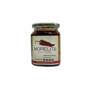 Morelita Salsa Gourmet, Grapeseed Oil Based Salsa with Morita Peppers (Salsa Macha) 8.6 oz