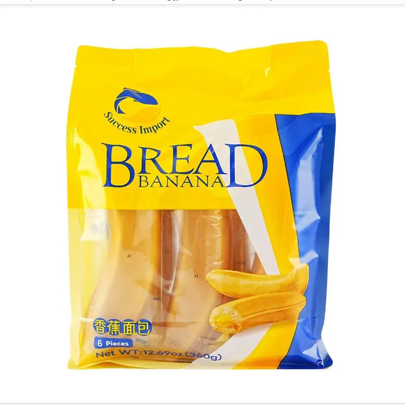 success Banana Filled Bread – Nutritious Breakfast & Afternoon Tea Snack, 360g/pack​ Soft, delicious, and delightfully peelable.