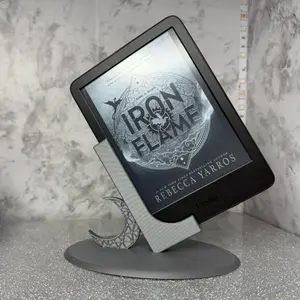 Kindle Stand Fantasy Moon 3D Printed Tablet Holder for BookTok & E-Readers Crescent Moon Aesthetic