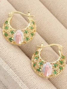 Fashionable Retro Style Colorful Hollow Earrings for Daily Wear and Vacation, Perfect Gift for Her, All Season Casual Accessory