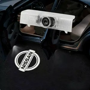 2pcs for Nissan Car Door Lights Logo Projector Puddle Lights Compatible with Altima Maxima Armada Pathfinder Titan Quest Terra Series Accessories, No Fade 4K-HD Car Welcome Lights