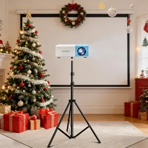 Portable Projector Tripod, Retractable Projector Stand, Mini Projector Tripod, Projector Accessories for Home, Office, Outdoor